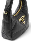 Nappa Leather Mini Bag with Topstitching Black - PRADA - BALAAN 5