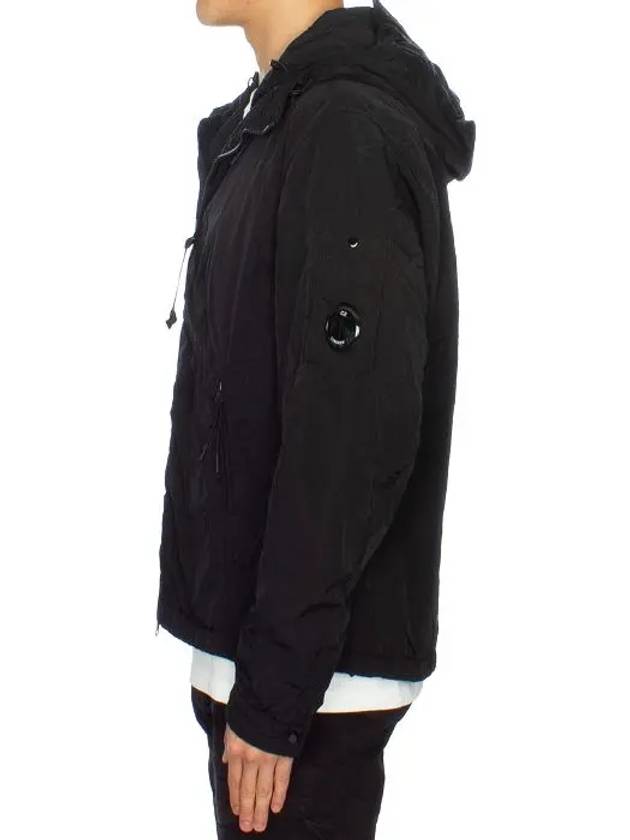 Chrome R Nylon Hooded Jacket Black - CP COMPANY - BALAAN 6