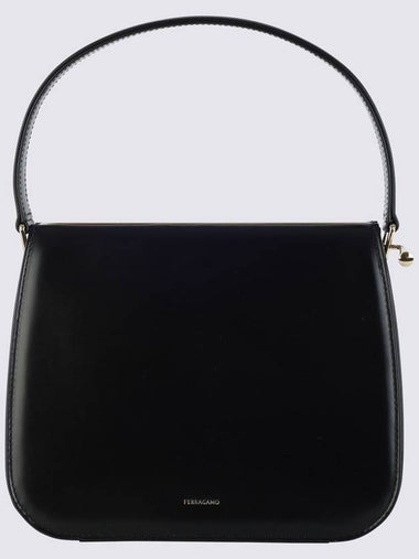 Salvatore Ferragamo Black Leather New Frame Shoulder Bag - SALVATORE FERRAGAMO - BALAAN 1