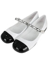 Patent Leather Ballerina Black White - MIU MIU - BALAAN 3