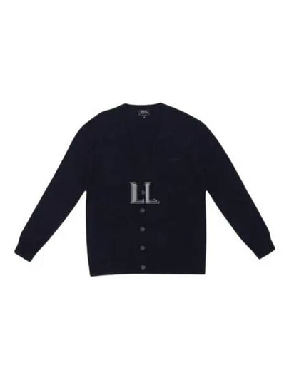 Men's Theo Wool Cardigan Navy - A.P.C. - BALAAN 2