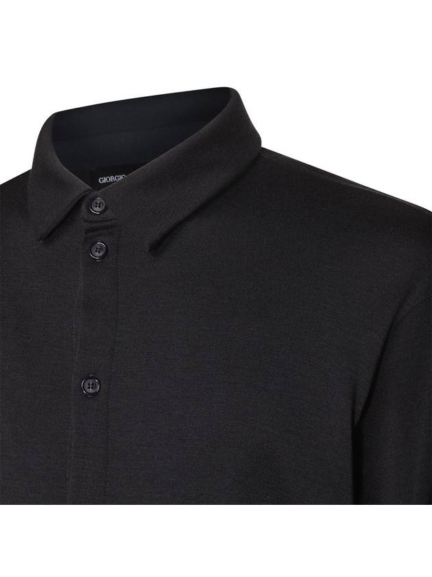 Giorgio Armani Black Wool Shirt - GIORGIO ARMANI - BALAAN 3