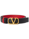 Exclusive special price limited to 30 pieces V logo signature women s double sided belt T0S12ZFR 0SM - VALENTINO - BALAAN 1