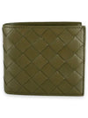 Intrecciato Leather Half Wallet Mud - BOTTEGA VENETA - BALAAN 2