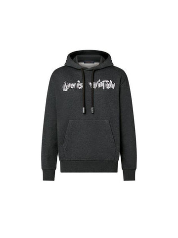 Printed Cotton Hoodie Grey - LOUIS VUITTON - BALAAN 1