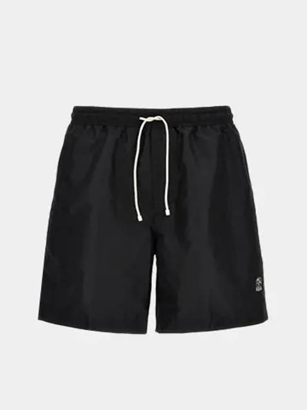 Logo Embroidery Swim Shorts Black - BRUNELLO CUCINELLI - BALAAN 2