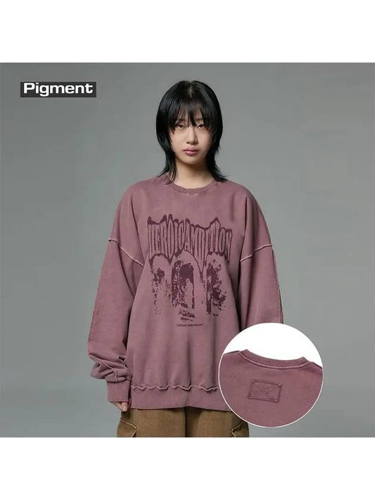 Heroic Pigment Sweatshirt Indie Pink - CRUMP - BALAAN 1