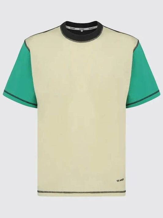 Color Block Stitch TShirt CRTWXJER004COT002 0126 - SUNNEI - BALAAN 1