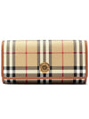 Vintage Check Flap Long Wallet Beige - BURBERRY - BALAAN 2