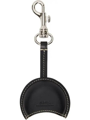 Amber Amber logo debossed case leather key holder key ring black - A.P.C. - BALAAN 1