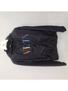 Rainbow VLTN Logo Hooded Jacket Black - VALENTINO - BALAAN.
