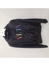 Rainbow VLTN Logo Hooded Jacket Black - VALENTINO - BALAAN 4