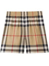 Check Print Shorts Beige - BURBERRY - BALAAN 2