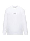 Logo Print Long Sleeve T-Shirt White - ACNE STUDIOS - BALAAN 1