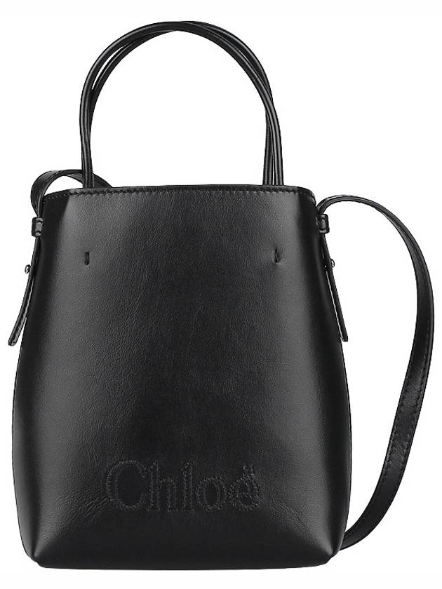 Sense Micro Calfskin Tote Bag Black - CHLOE - BALAAN 3