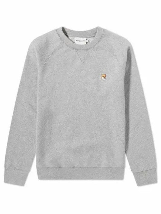 Fox Head Patch Classic Sweatshirt Grey Melange - MAISON KITSUNE - BALAAN 2