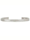 Logo Engraved Cuff Bracelet Silver - MAISON MARGIELA - BALAAN 2