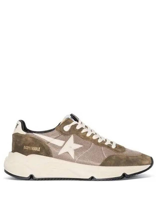 Running Sole Mesh Low Top Sneakers Olive Green - GOLDEN GOOSE - BALAAN 2