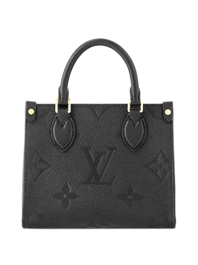 Women s On the Go BB Leather Top Handle Cross Bag Tote Black 46993 - LOUIS VUITTON - BALAAN 2