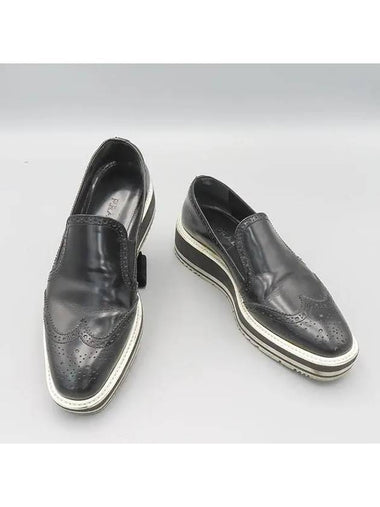 Smith Market Used Luxury Wingtip Loafers Women s Shoes - PRADA - BALAAN 1