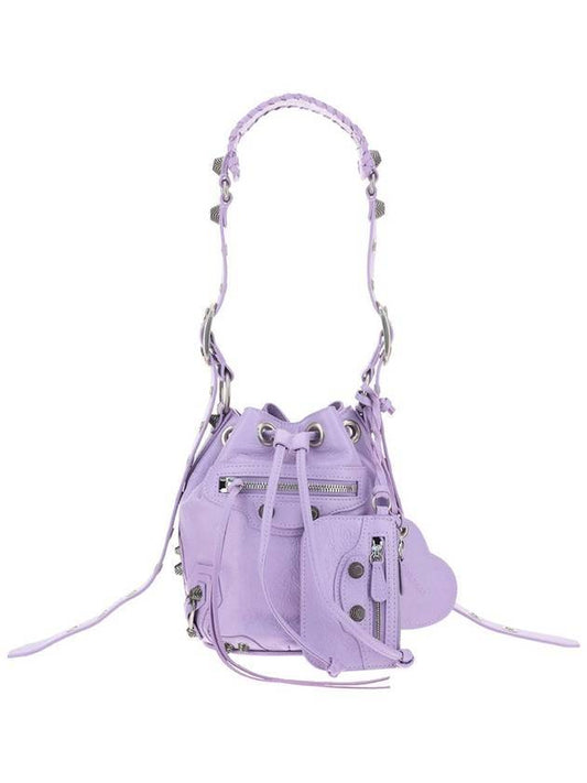 Le Cagol Bucket Bag Purple - BALENCIAGA - BALAAN.