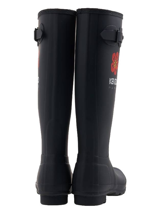 Wellington Rain Boots Black - KENZO - BALAAN 5