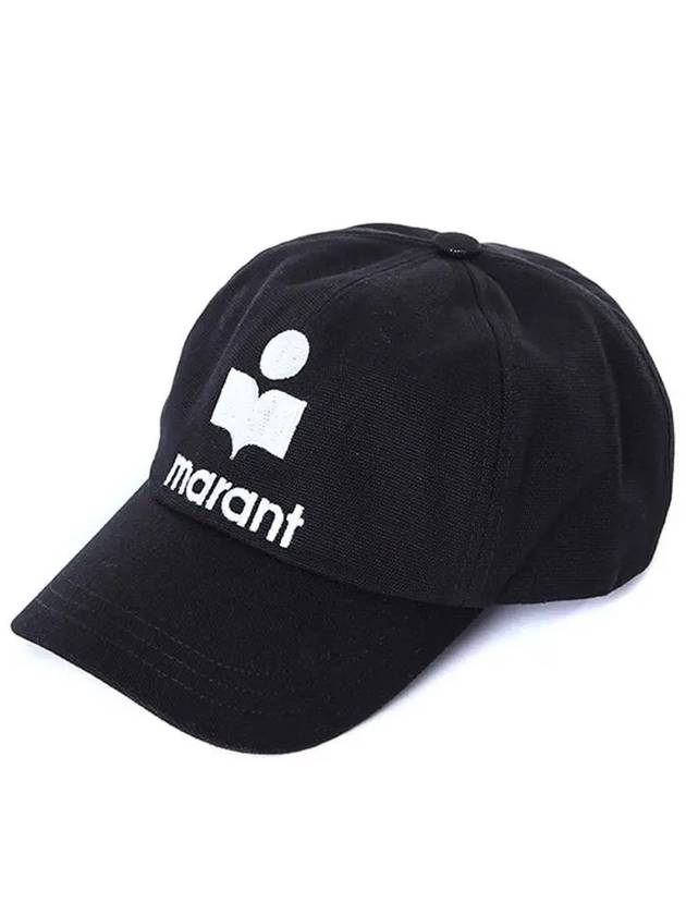 Tyron Logo Cotton Ball Cap Black - ISABEL MARANT - BALAAN 2