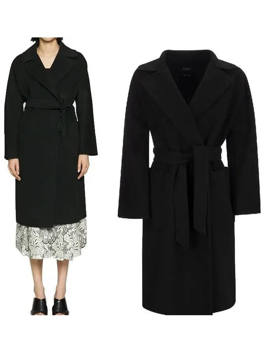 Rovo Wool Single Coat Black - MAX MARA - BALAAN 2