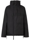 Men's Horseferry Logo Print Hooded Zip-Up Padding Black - BURBERRY - BALAAN 2