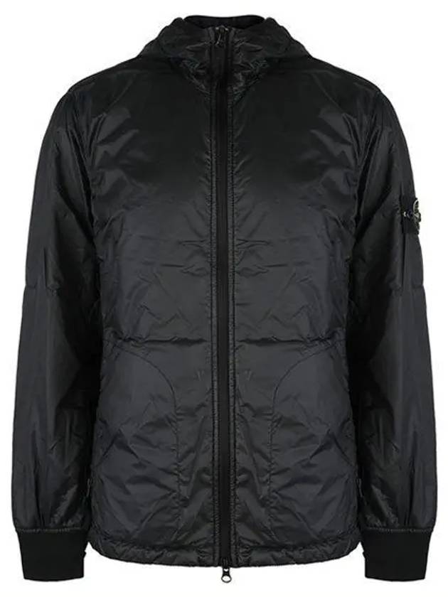 Compass Patch Hooded Jacket Black - STONE ISLAND - BALAAN 2