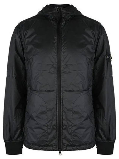 Compass Patch Hooded Jacket Black - STONE ISLAND - BALAAN 2