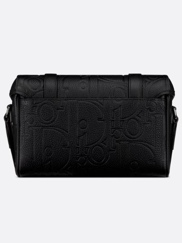 Hit The Road Grained Calfskin Flap Messenger Bag Black - DIOR - BALAAN 3