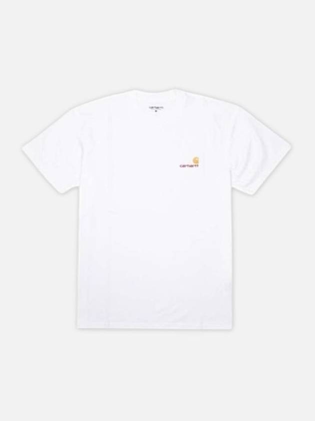 Public WIP Short Sleeve T Shirt White I029956 02XX - CARHARTT - BALAAN 1