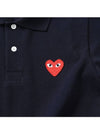 P1T006 2 PLAY Play Red Heart Waffen Polo Men's Short Sleeve T-Shirt - COMME DES GARCONS - BALAAN 3