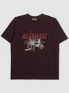 UNISEX Alegres graphic short sleeve t shirt BURGUNDY - KLOR - BALAAN 2