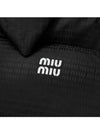 Logo Print Down Padding Black - MIU MIU - BALAAN 4