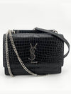 Crocodile Sunset Chain Cross Bag Small 533026 - SAINT LAURENT - BALAAN 2