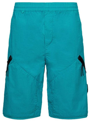 Chrome R Multi-Pocket Bermuda Shorts Blue - CP COMPANY - BALAAN 1