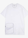 Men's zipper pocket detail white short sleeve t-shirt 7214 666 100 - GIVENCHY - BALAAN 2