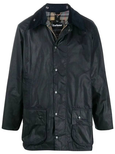 Men's Beaufort Wax Jacket Navy - BARBOUR - BALAAN 2