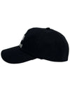 Tyron Logo Cotton Ball Cap Black - ISABEL MARANT - BALAAN 3