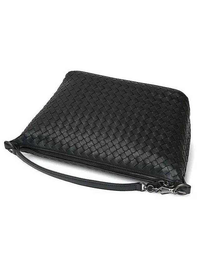 Women's Intrecciato Shoulder Bag Black - BOTTEGA VENETA - BALAAN 4