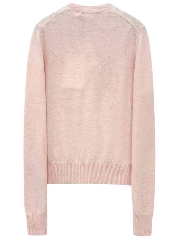 Face Patch Crop Cardigan Pink - ACNE STUDIOS - BALAAN 3