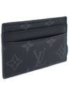 Women s Louis Vuitton M62170 Monogram Eclipse Double Card Holder gt wallet business Gangbuk used luxury goods - LOUIS VUITTON - BALAAN 3