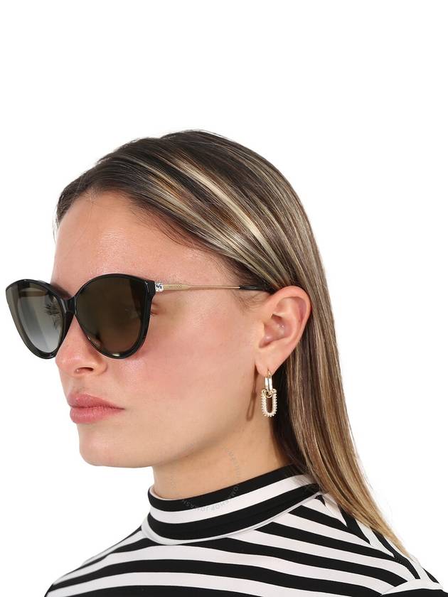 Jimmy Choo Grey Gold Mirror Cat Eye Ladies Sunglasses VIC/F/SK 0807/FQ 64 - JIMMY CHOO - BALAAN 2