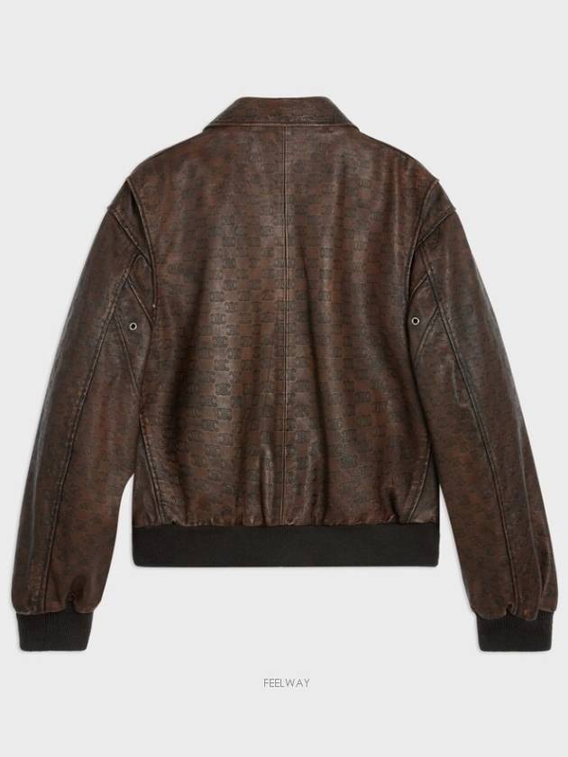 Aviator Blouson Jacket Dark Brown - CELINE - BALAAN 3