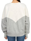 Houston Two-Tone Logo Cotton Sweatshirt Ecru Grey - ISABEL MARANT - BALAAN 4