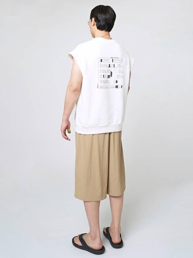 Typographic Sleeveless White - ATHPLATFORM - BALAAN 7