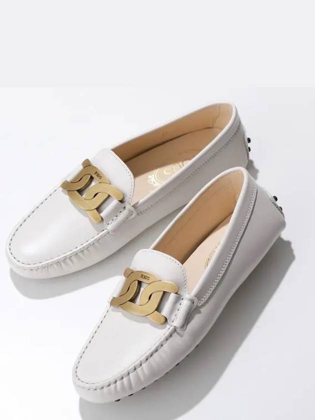 Women's Kate  Gommino Driving Shoes Off White - TOD'S - BALAAN 2