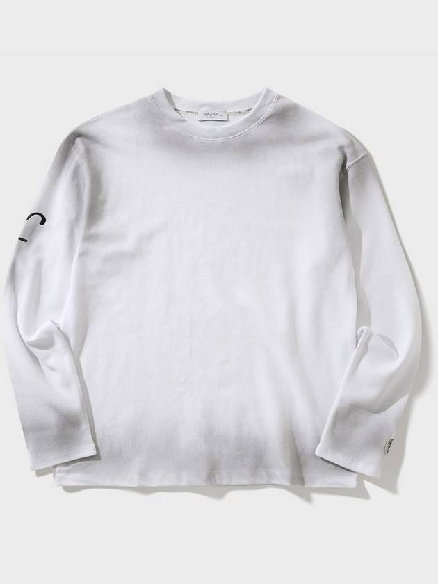 Stain Washed E-Frog Long Sleeve T-Shirt White - FFEFF STUDIO - BALAAN 5